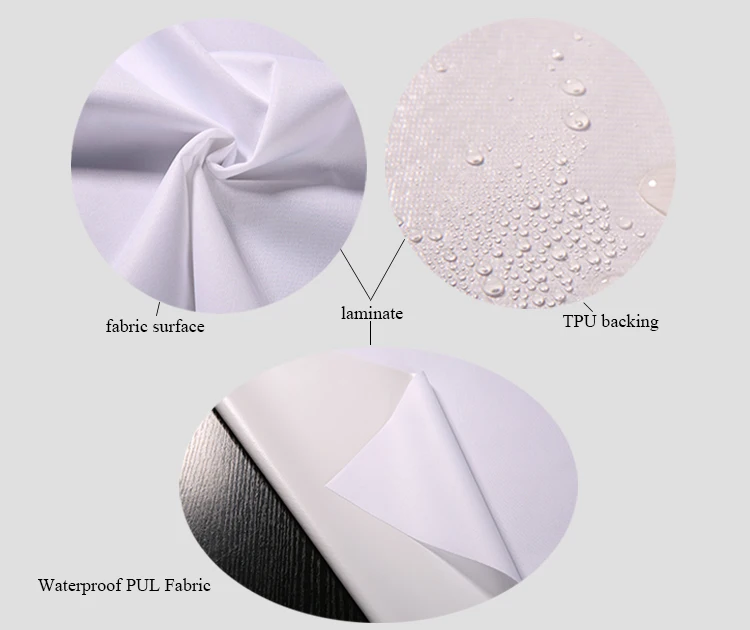 
Breathable Waterproof Fabric 100% Polyester Pongee fabric With 0.02mm TPU 