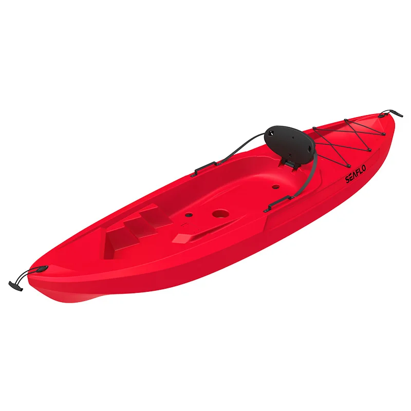 SEAFLO factory OEM ODM acceptable chinese cheap plastic kayak solo sit on top fishing kayak with paddle life jacket for sale