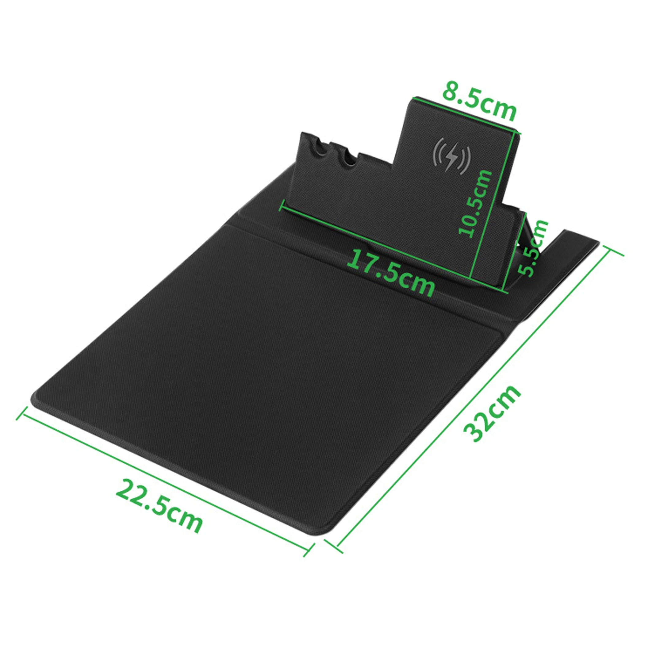 New Product Custom Design Logo Gaming Mousepad Pu Leather Wireless Charger Mouse Pad Charging With Pen Holder