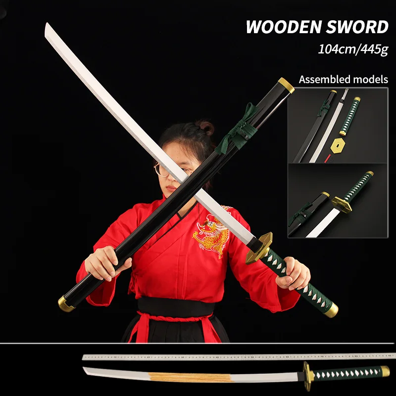 Katana Bleach Wooden Sword Detachable 104cm Secure Real Size Cosplay Manufacturer Japanese Anime
