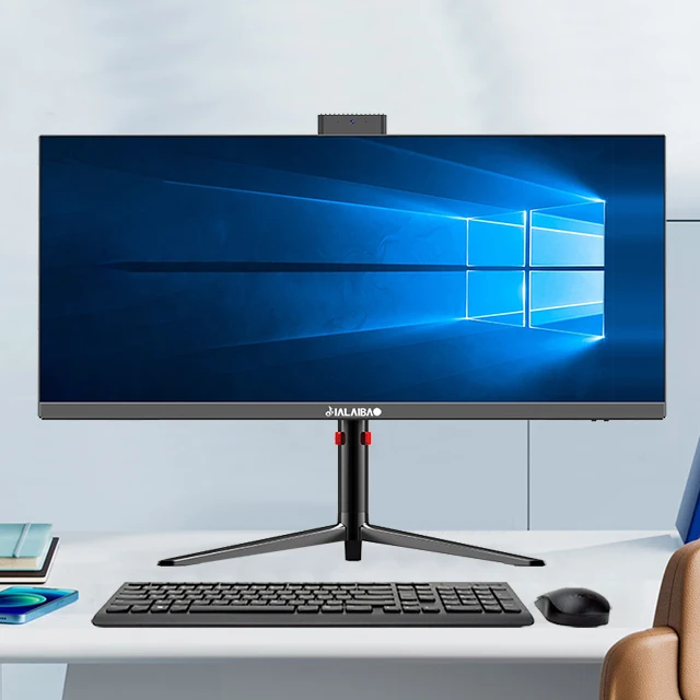 Customized 30 inch Wide Screen 8gb RAM 256gb SSD All In One Pc Desktop Computer Gaming All-in-one Pc