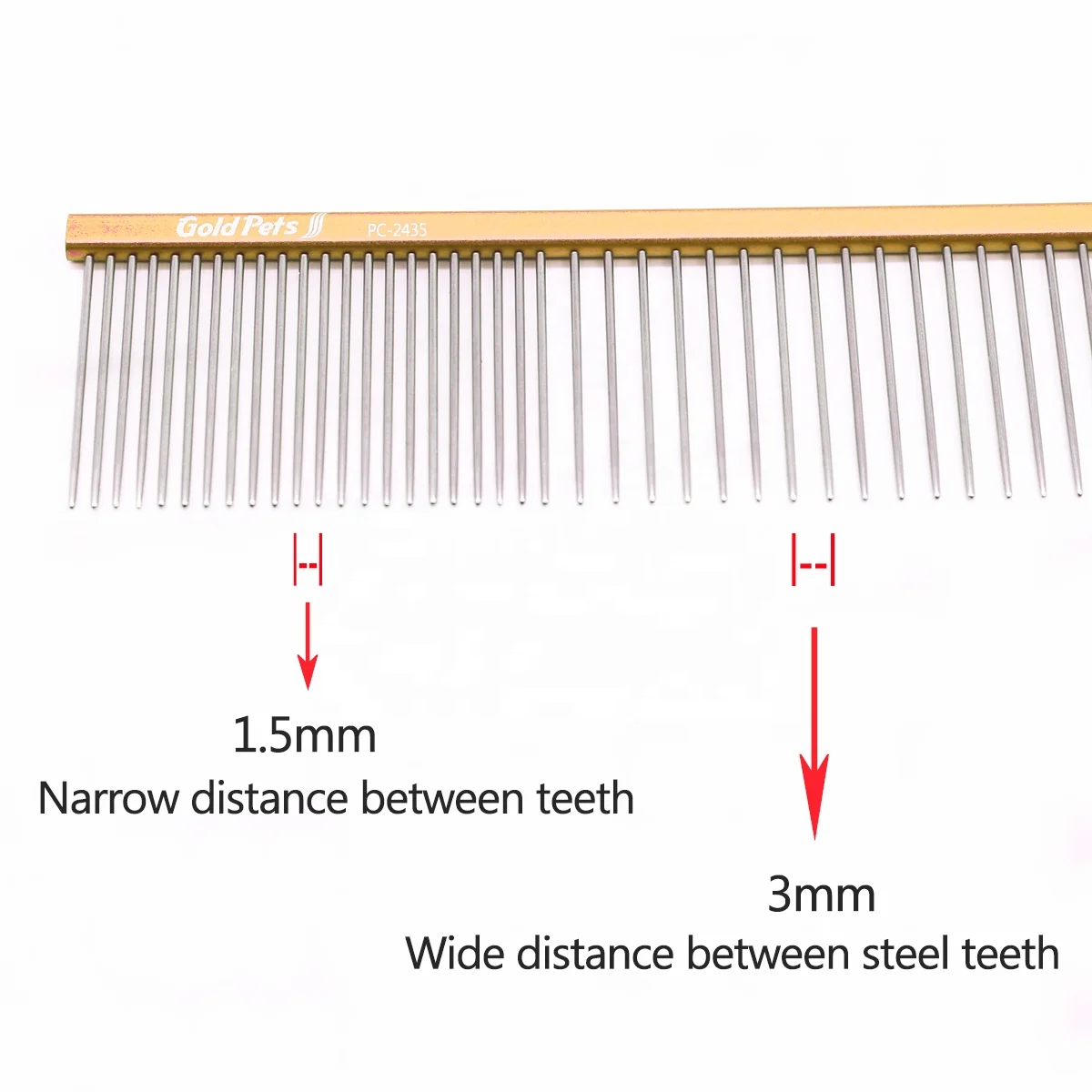 Latest Products dog groomers undercoat removal brush deshedding hair stainless steel pet comb with flat handle