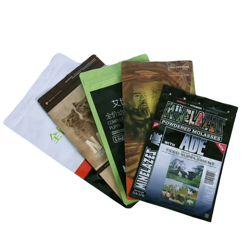 5kg 10kg 20kg Heavy Duty Laminated Dog Cat Animal Package Pet Food Storage Packaging Bag Aluminium