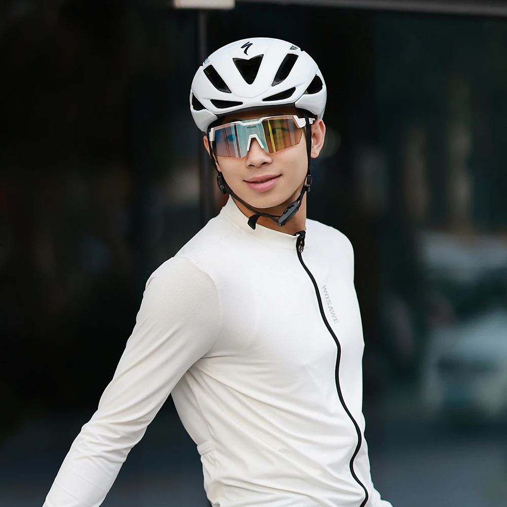 WOSAWE Men New Type Designed Bike Cycling Glasses Cycling Polarized Sport Sunglass Protection Cycling Glasses Eyew