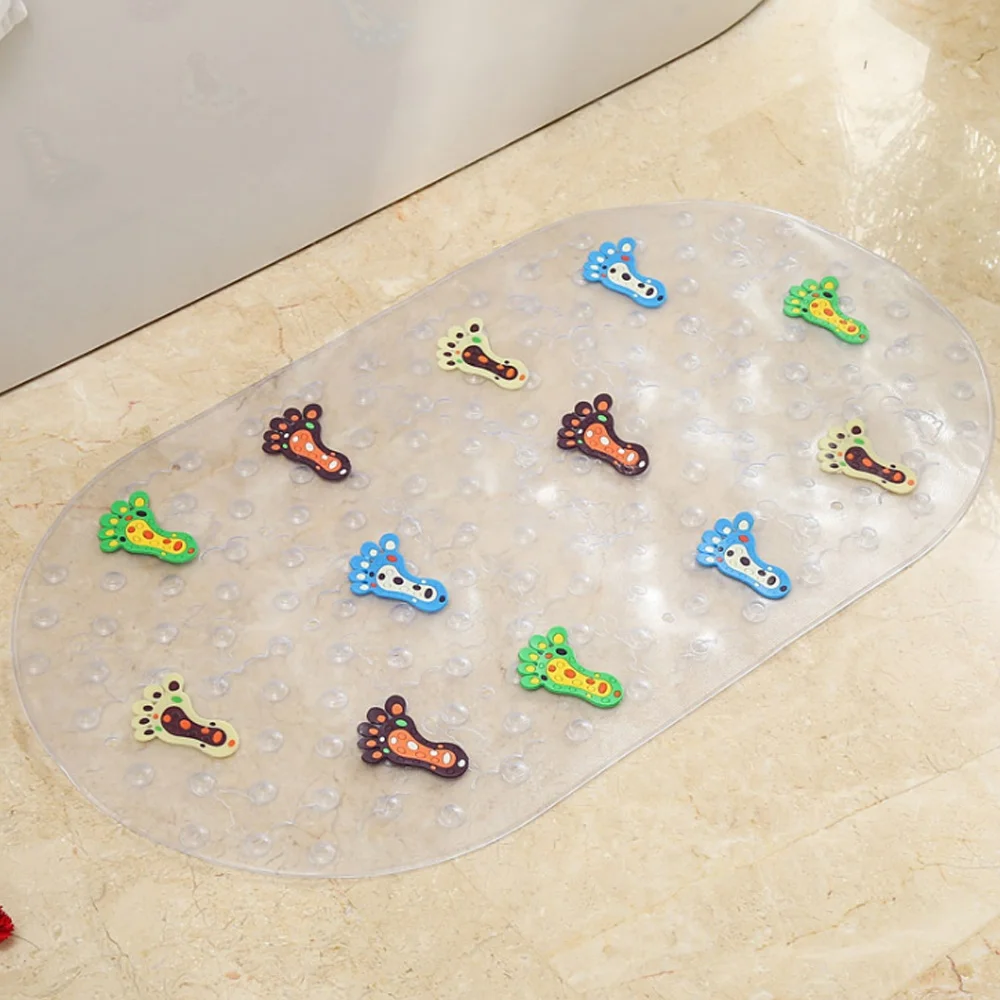Cute colored Material Children Shower Bathroom Safety Pattern Multi-purpose Non Slip Mats Baby Bath Shower Mat