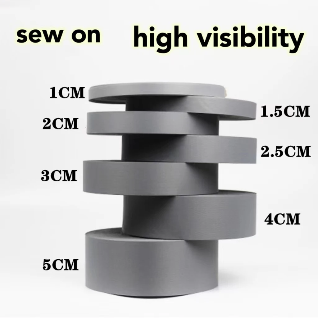 EN20471 High Retro Reflective Safety Tape ,High Visibility Silver Reflective Fabrics Reflective Tapes For Clothing