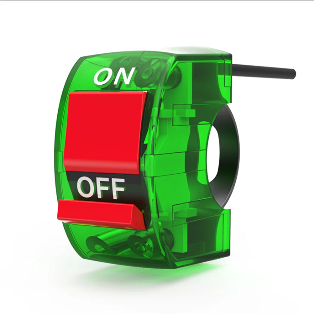 Motorcycle headlight overtaking light switch button electric car modified handlebar color transparent switch accessories