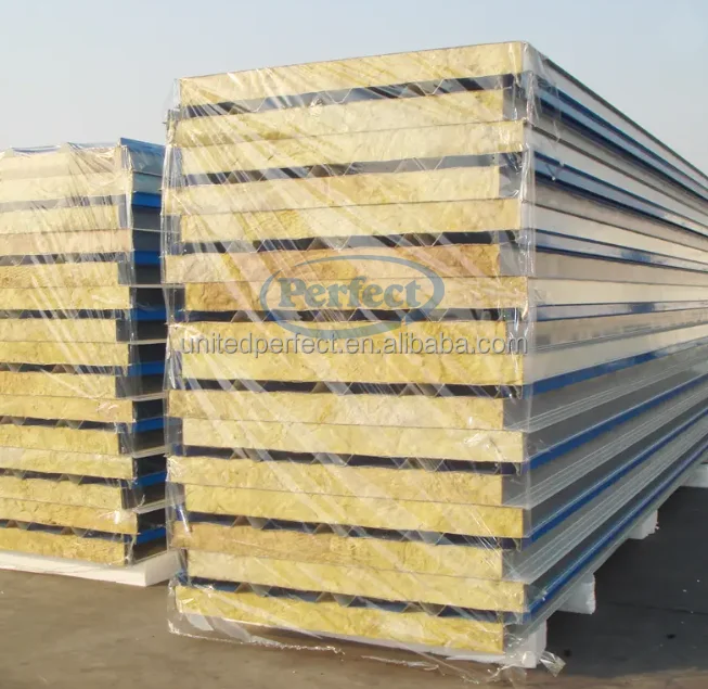 ASTM Standard Rock Wool board Building Construction Rock Wool Insulation With CE FM Certification
