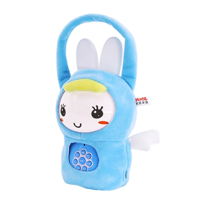2021 Hot Sales 100% Soft Electric Story Machine Carry Cartoon Kids Toys Plush Bags for Child