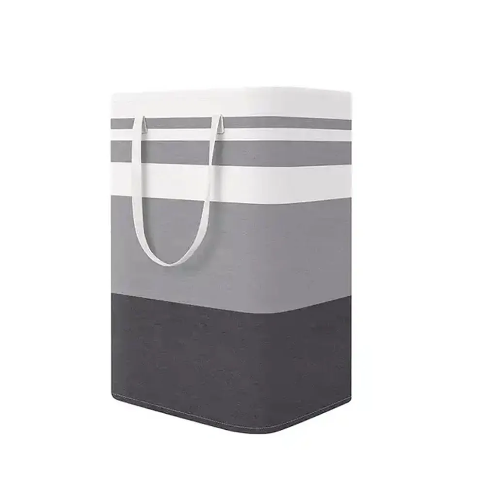 Large Laundry Basket Waterproof Freestanding Laundry Basket Foldable Clothes Basket with Extended Handle
