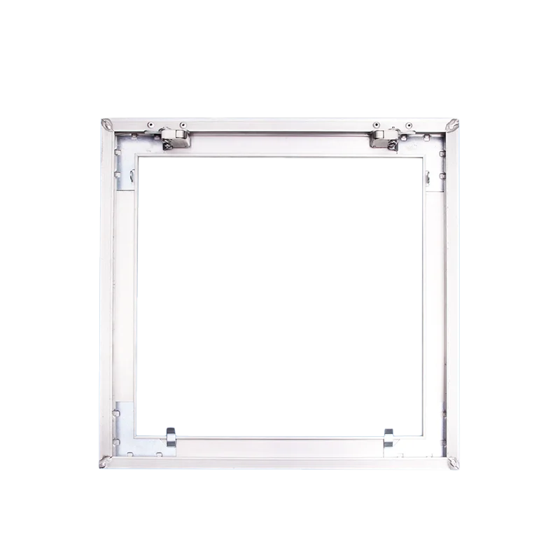 Aluminium window panel frame for drywall