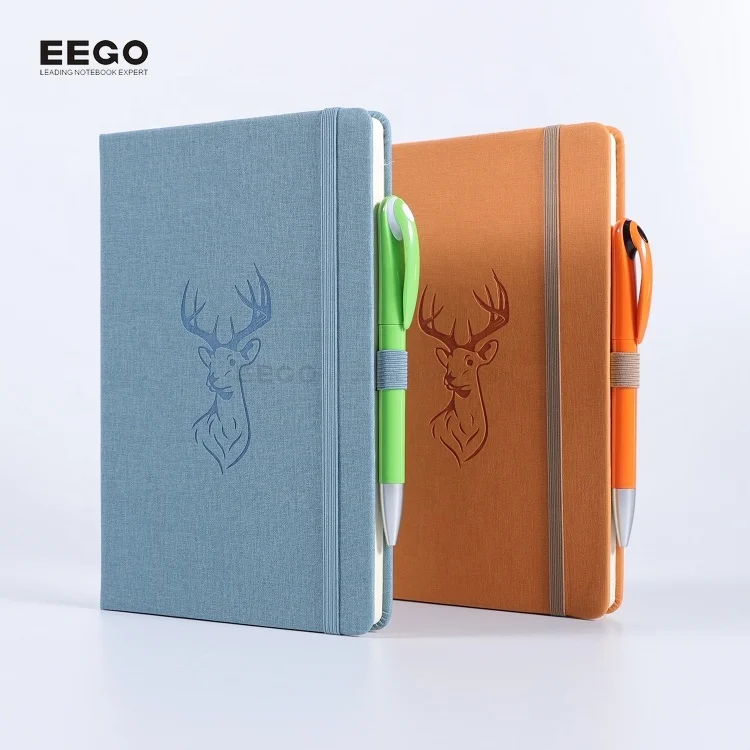 Personalized Custom Handmade Embossing 2024 A5 Daily Weekly Pu Agenda Calendar Notebook With Pocket And Phone Holder