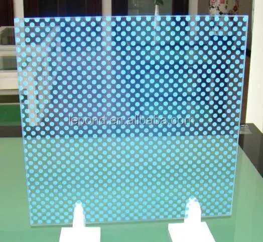 Single Double Tirpe PVB SGP Silk Screen Ceramic Fritted Tinted Tempered Laminated Glass