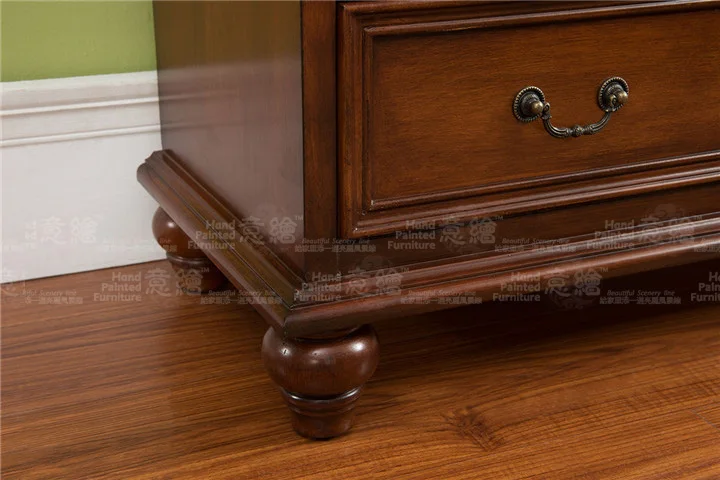 Vintage Style Antique Home Decor 5 Drawers clothes Storage Cabinet for Bedroom