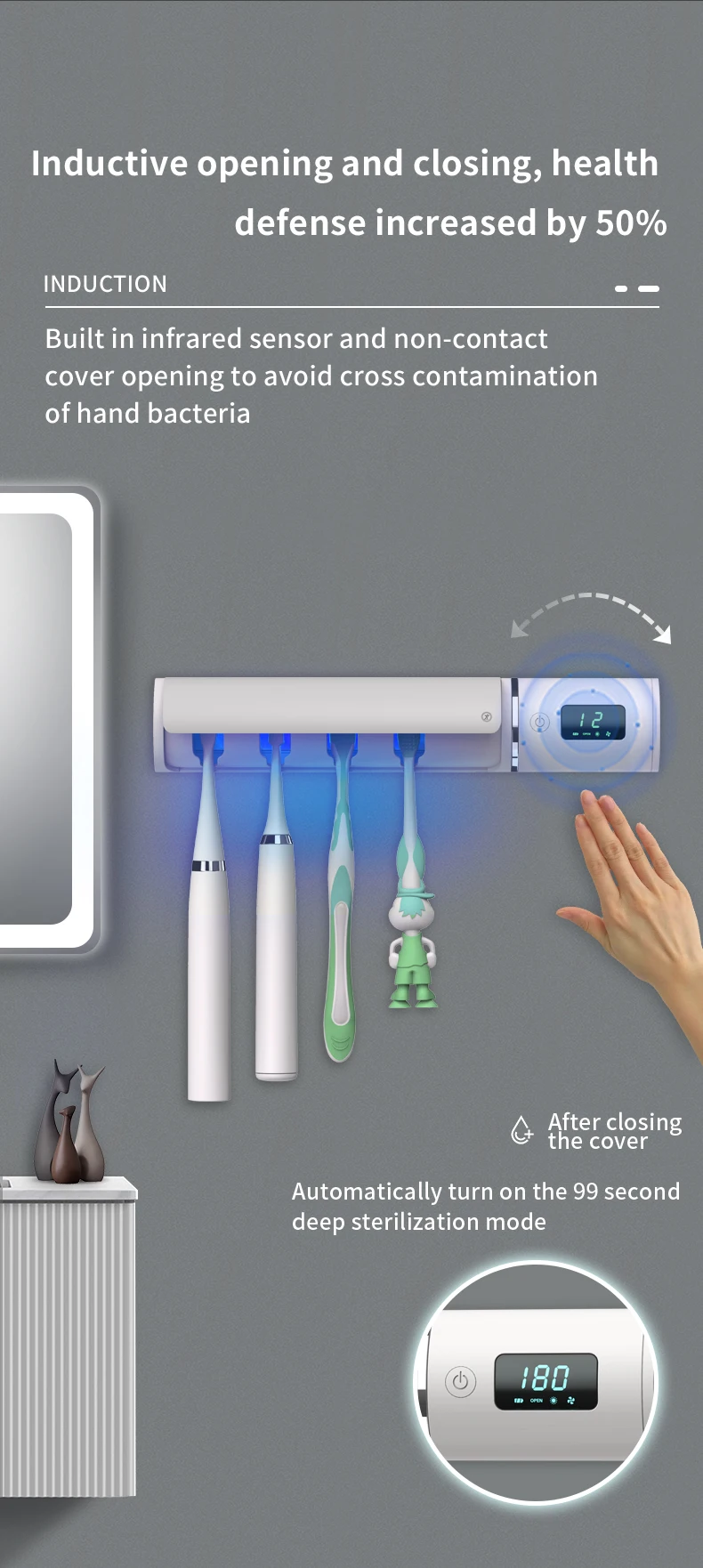 uv toothbrush holder