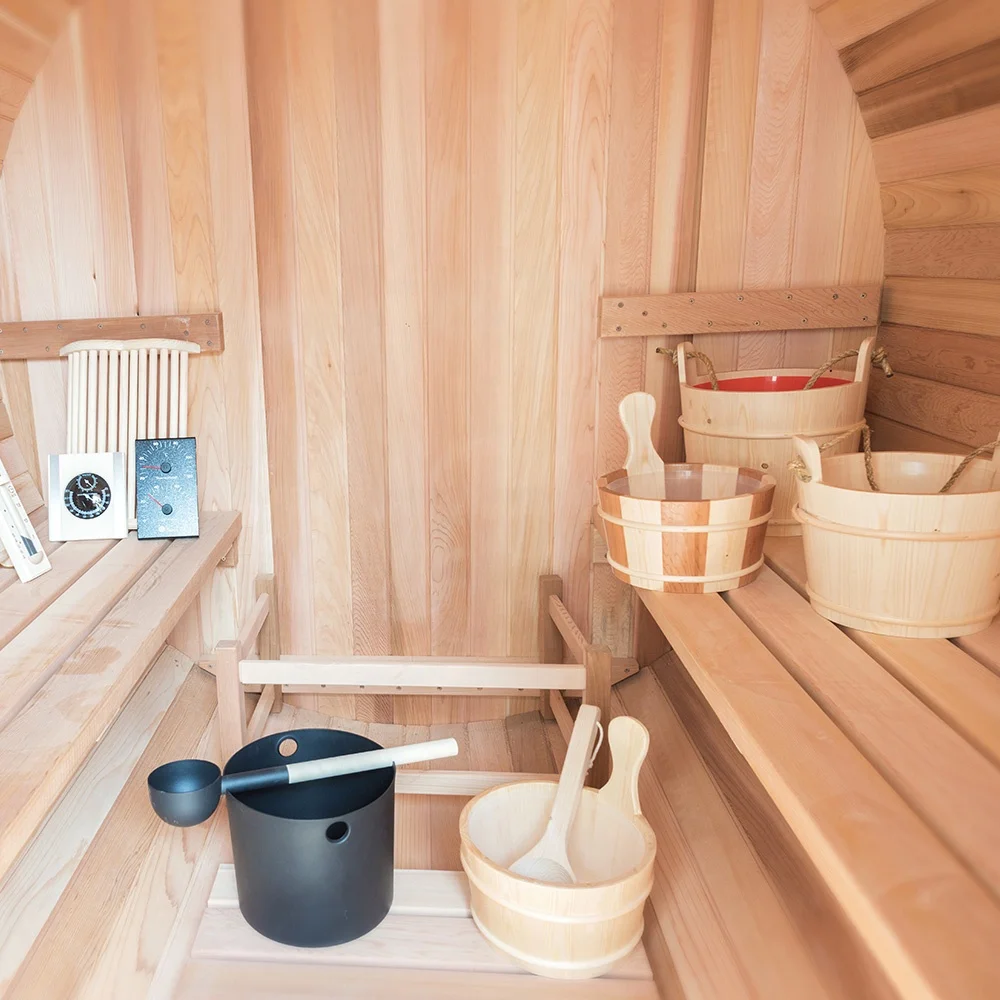 
Outdoor sauna room accessories sauna barrel kit includes thermometer and hygrometer/hourglass timer 