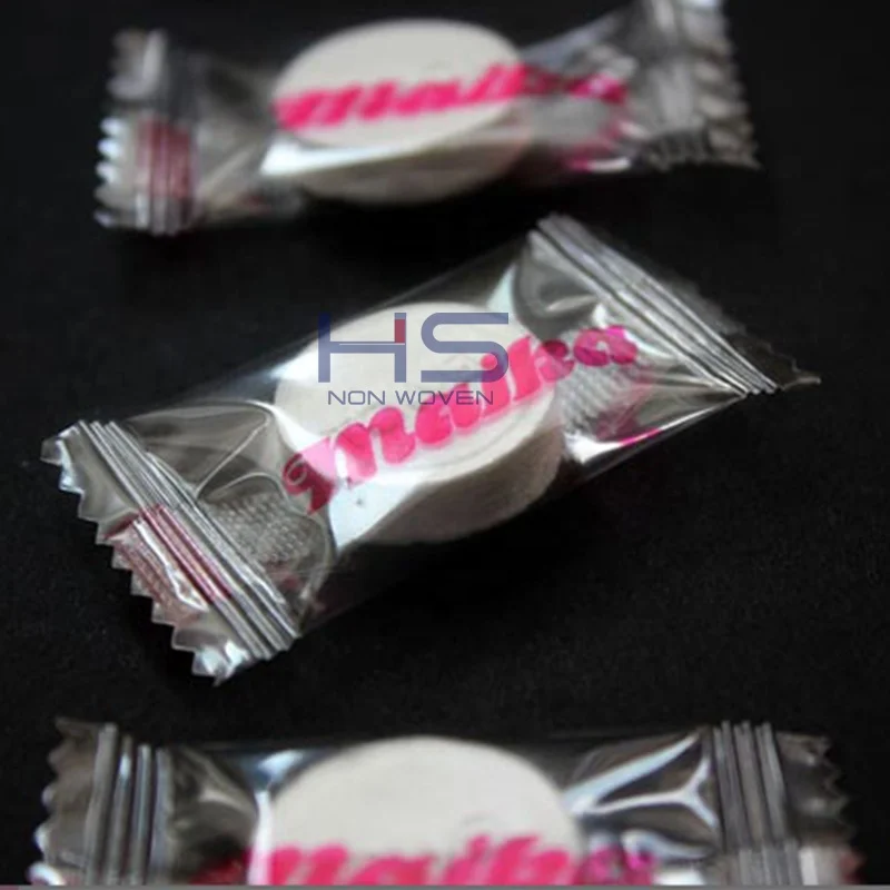 Disposable tablet compressed towel 100% biodegradable compressed napkin with individual packing