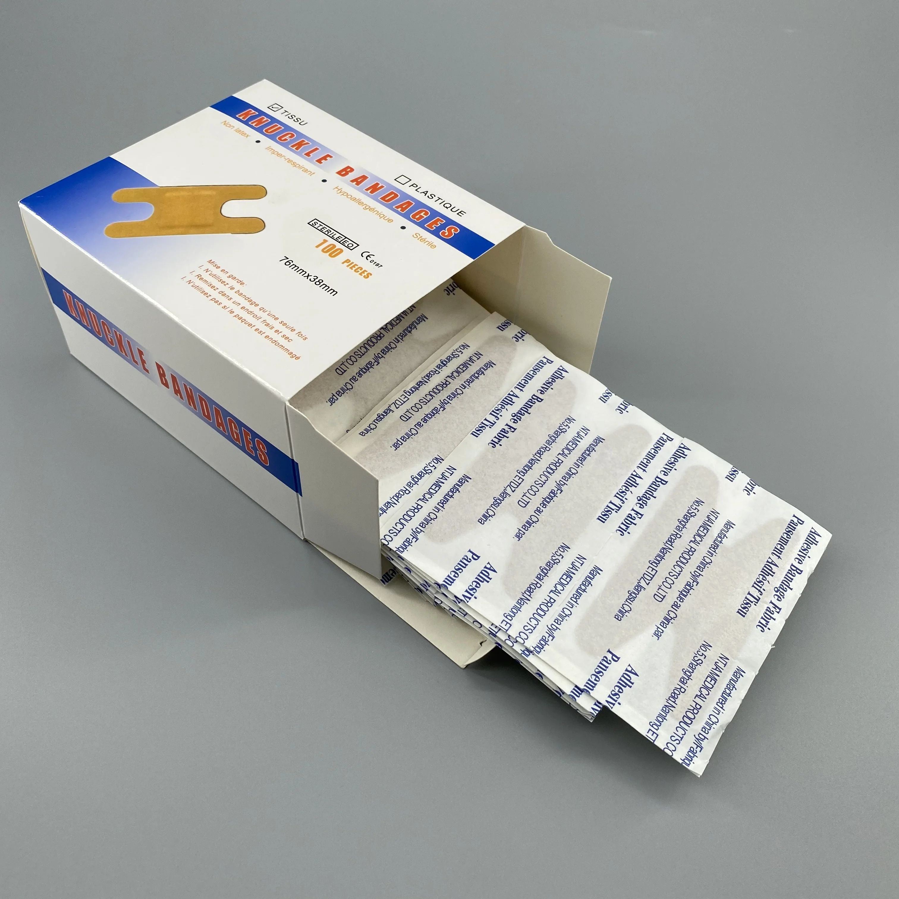 Highly elastic flexible first aid bandage elastic adhesive strip bandage First aid plaster