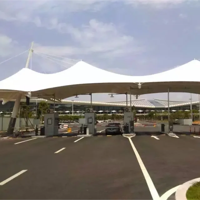 Membrane Structure Fabric Shade Carport Toll Station Toll Station Canopy Shed Building