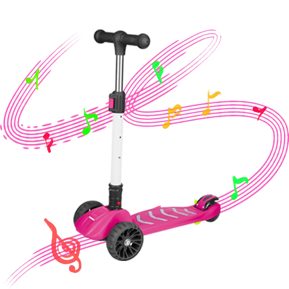 2021 multifunction children scooter baby toys bike kick scooter kick toy kids scooter with music