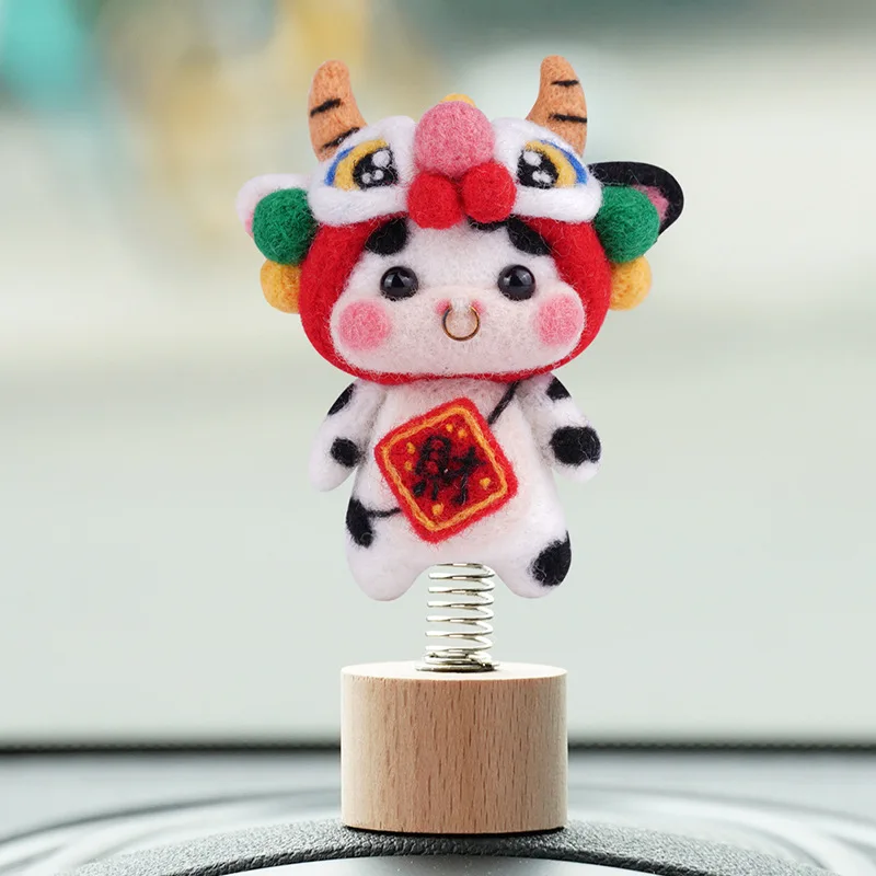 Chinese Zodiac Signs Needle Felting Kit, Complete Needle Felting Tools and Supplies, Animals Wool Felting Kits