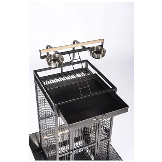 New Bird Cage Large Play Top Parrot Finch Cage Macaw Cockatoo Pet Supplies