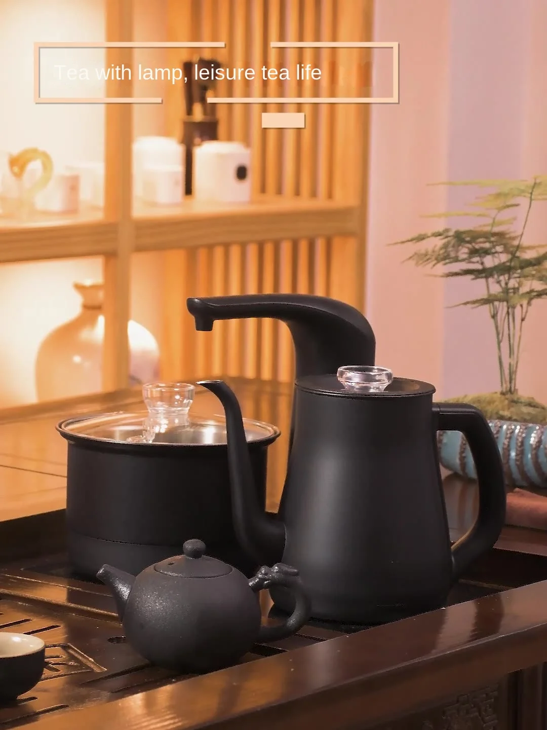 Digital Control 1L Stainless Steel Electric Tea Pot Kettle Factory Price for Household and Hotel Use Glass Tea/Coffee Pouring