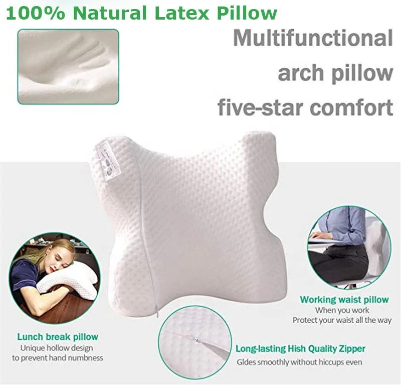 JYM Portable Office Nap Pillow Luxury Arched Cuddle Pillow Memory Foam Arm Hole Table Couple Animal/Cartoon Nap Desk Pillow