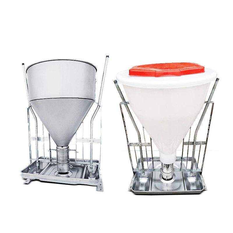 100 kg stainless steel chassis wet and dry pig feeding equipment automatic feeder for pigs pig equipment farming