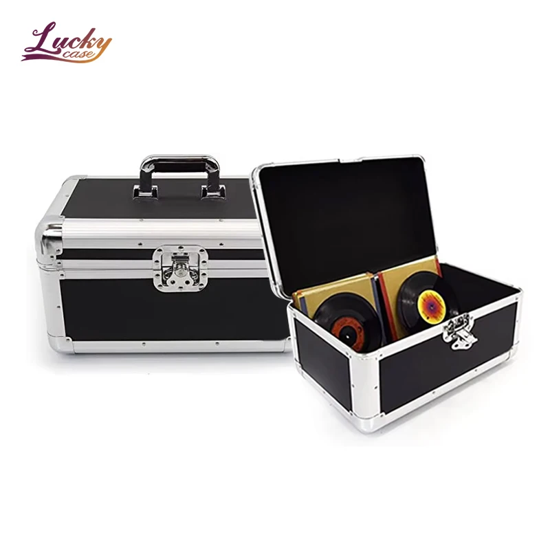 7 Inch Singles Vinyl Record Carry Case Storage Box Tough Strong Holds 200 Vinyl Record Box