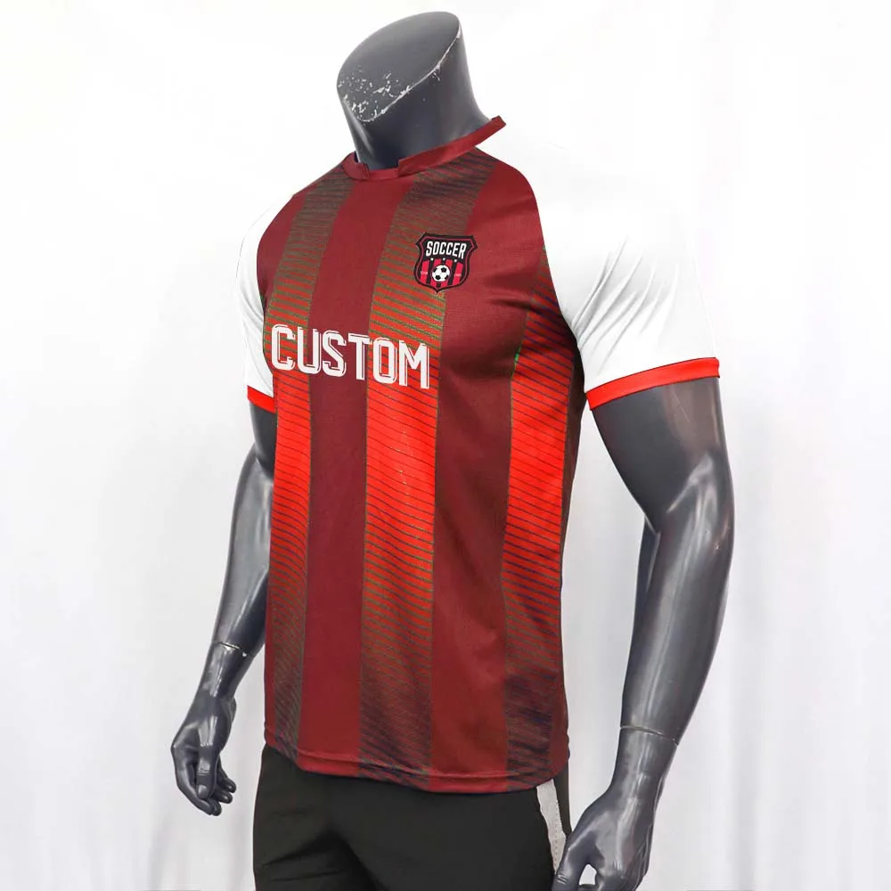 Wholesale Sublimation Men Kids Football Shirt Design Name Vintage Soccer Home Sports Jersey