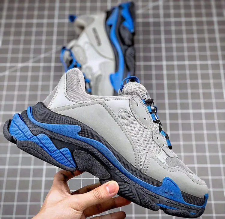 2022 new arrivals top quality Original  luxury brands BB walking style shoes men crystal bottom BB triple s sneakers stock shoes