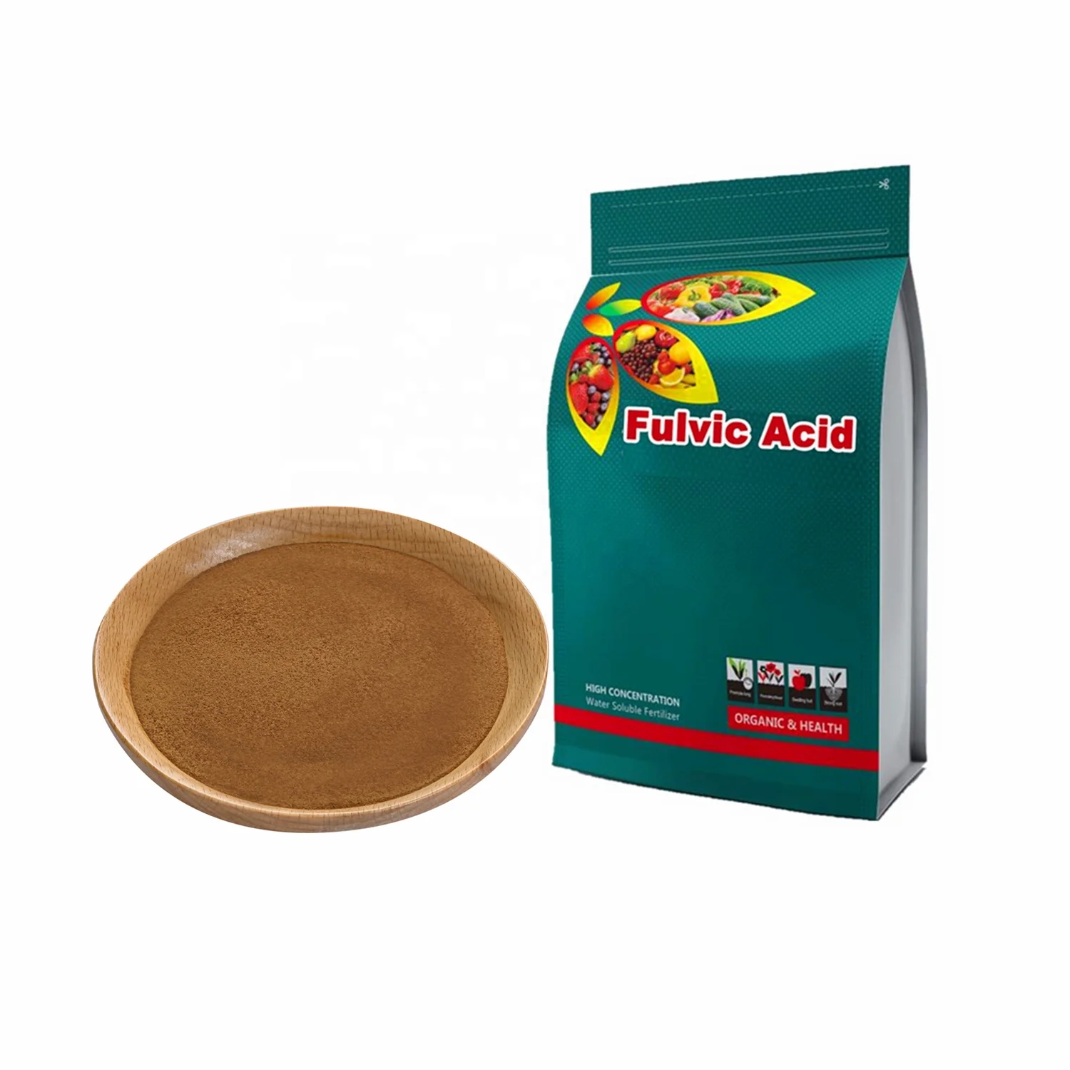 100% Natural Water Soluble 80% Fulvic Acid FA100 Without Humic Acid