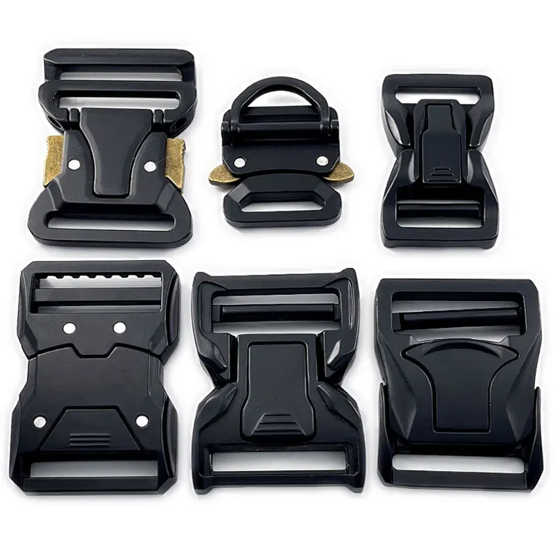 Wholesale OEM Matte Black Color 2 inch Metal Custom 38mm Belt Tactical Cobra Buckle With D Ring