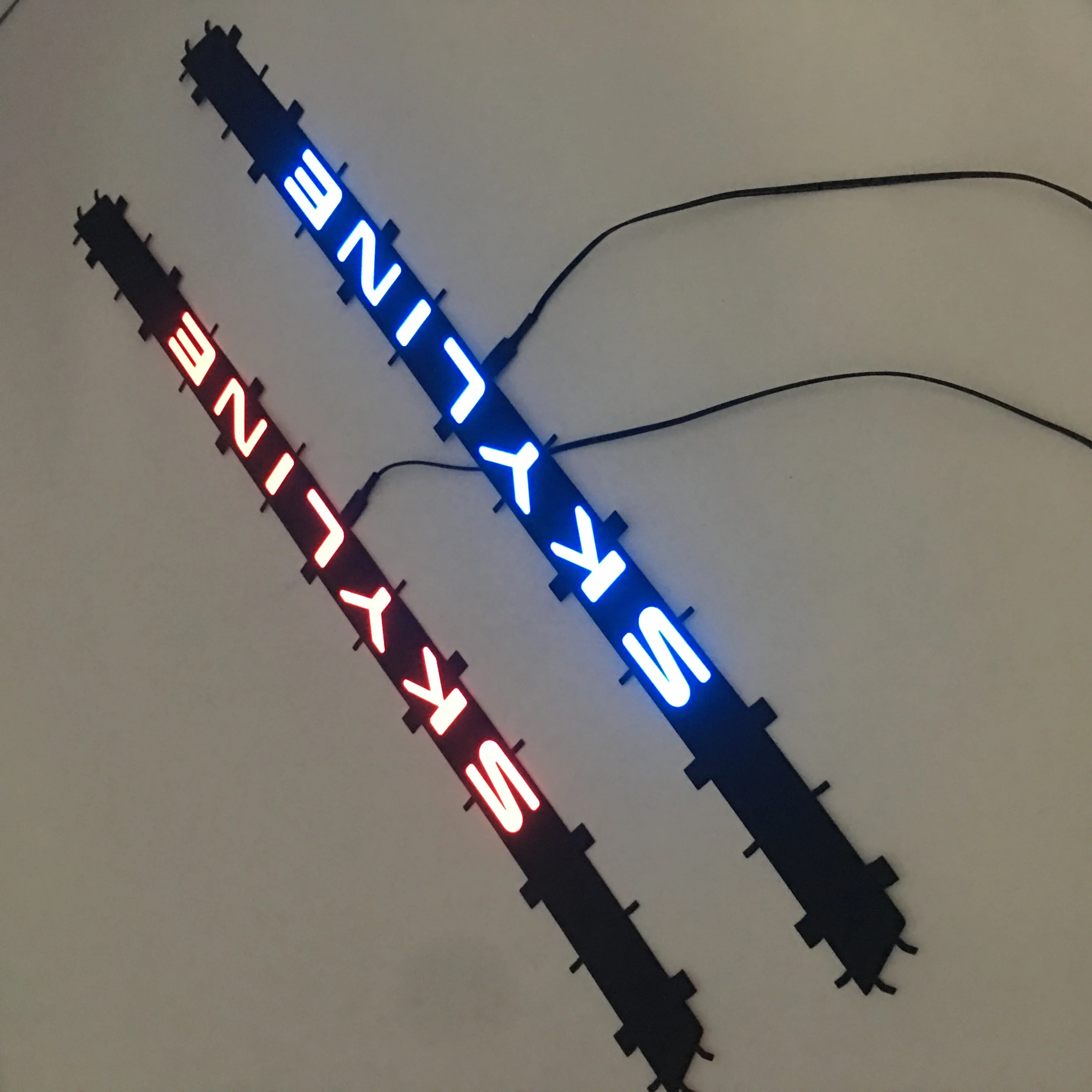 Customized EL glowing strip flexible luminous strip electroluminescence tape decorative decal with DC5V/DC12V inverter