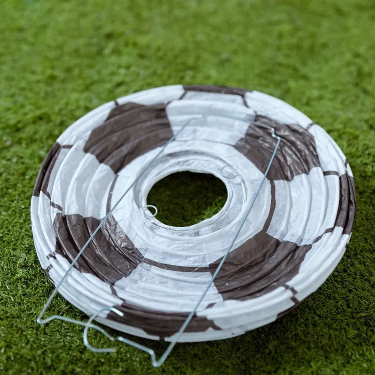 Pafu World Football Cup Paper Lantern Hanging Japanese Party Home White Decorations Chinese Round Lanterns