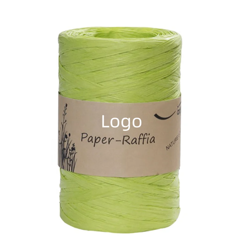 Paper Raphia Ropes Weaving Braiding Crocheting Knitting Bag Hat Basket Tote Handicraft 5mm 6mm 7mm Dyed Paper Raphia
