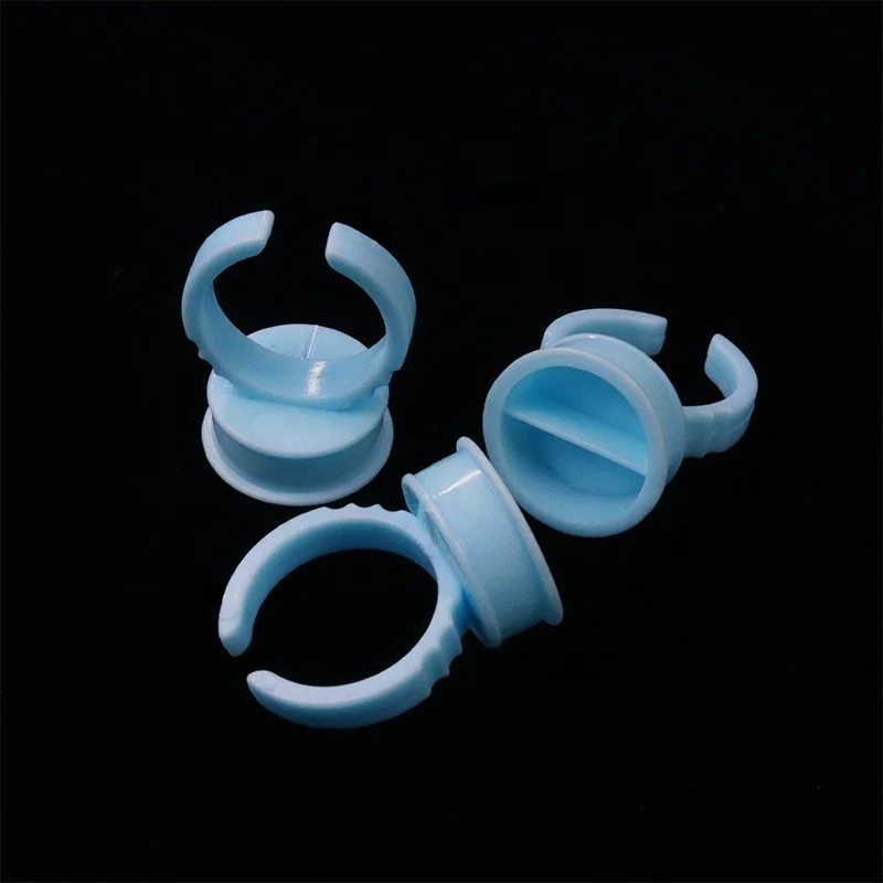 Одноразовый держатель для клея наращивания ресниц Blue 100 шт./лот