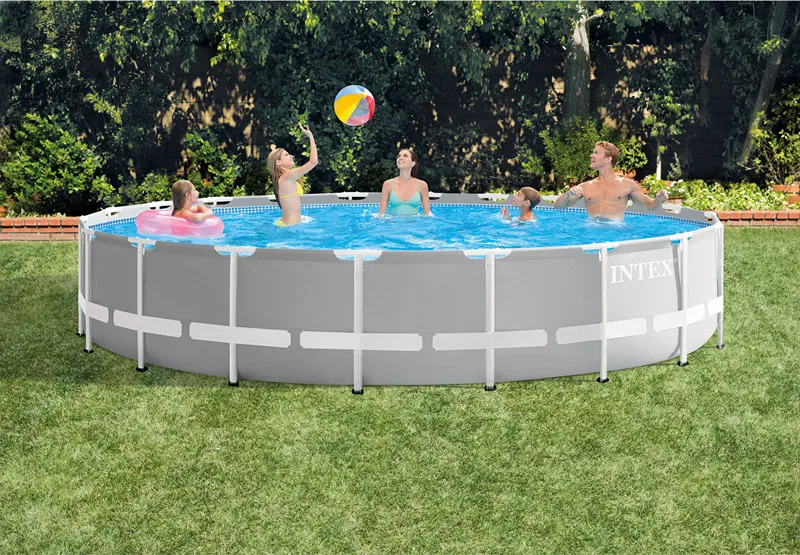 
INTEX 24FT X 52IN large Metal Frame Pool above ground pool swimming pool 