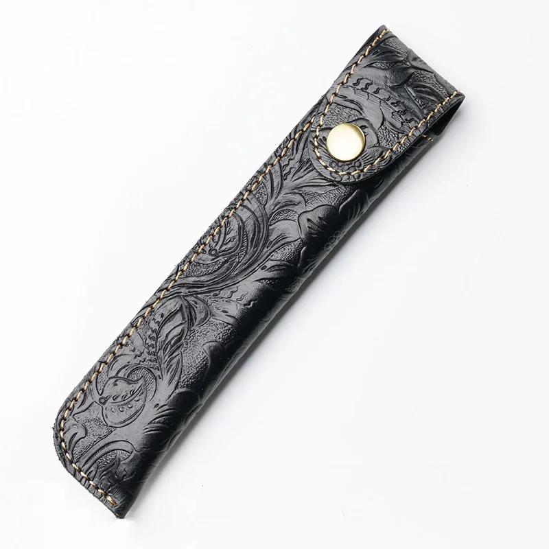 Wholesale Single Genuine leather zipper Sleeve Special creative school pencil case large pencil bag for girls