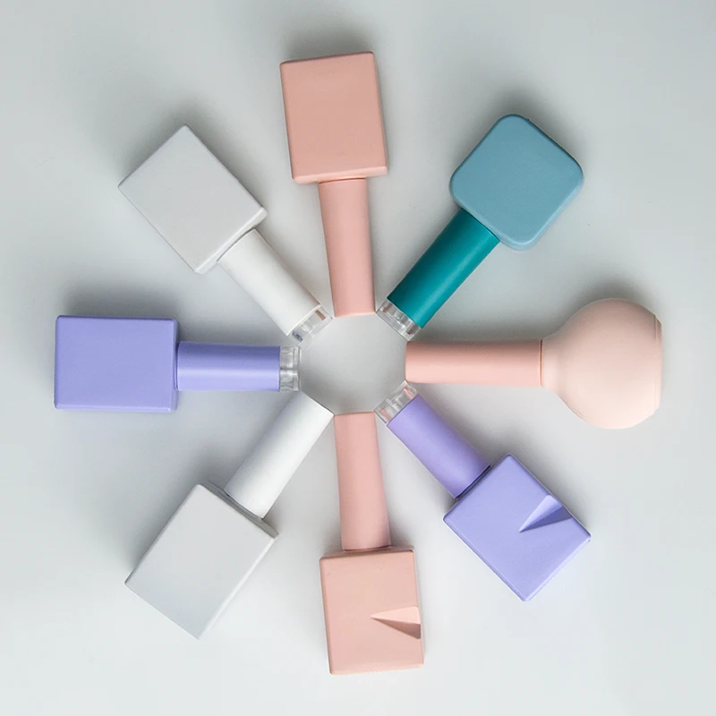 Factory Custom Color Glass Nail Bottle In Stock Nail Polish Bottle Packaging Empty UV Gel Polish Bottle With Cap