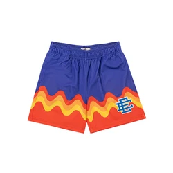 Custom Logo Color Double Layer Designer Lining Summer Sublimation All Over Print Custom Blank Short Men Mesh Shorts