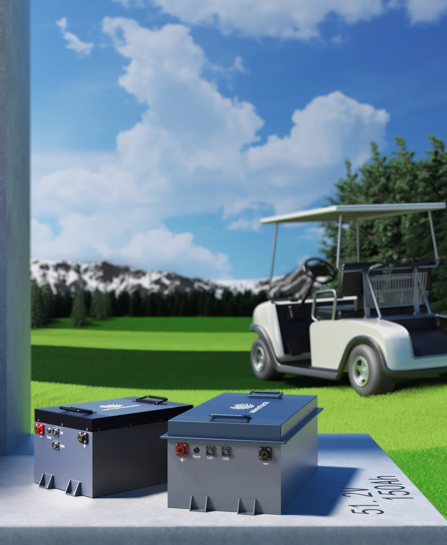 OEM/ODM High Quality Electric Car Batteries 60Miles Lithium Ion 48V 51.2V 50Ah 65Ah 105Ah Golf Cart LiFePO4 Battery Pack