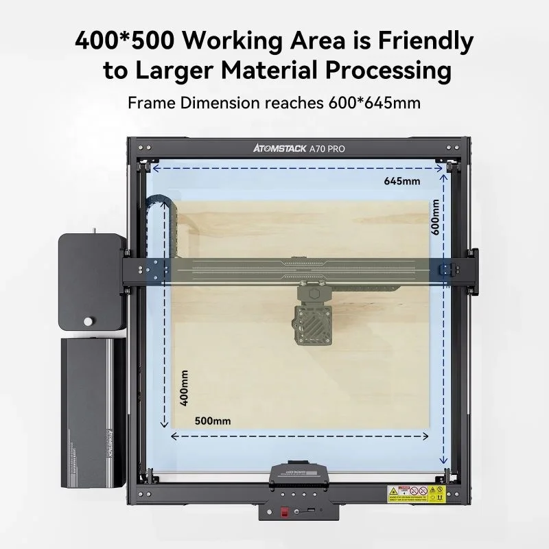 ATOMSTACK A70 X70PRO 360W High Performance 70W Laser Output with Air Assist Automatic Fixed Focus Wood Laser Cutting Machines
