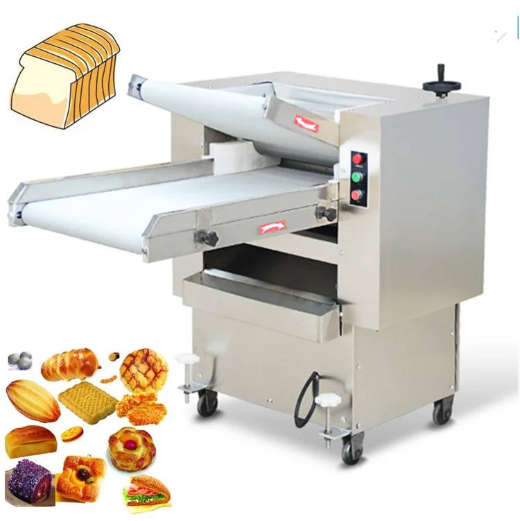 Electric Dough Roller Stainless Steel Dough Sheeter Noodle Pasta Dumpling Maker Machine 220V Roller and Blade Changable