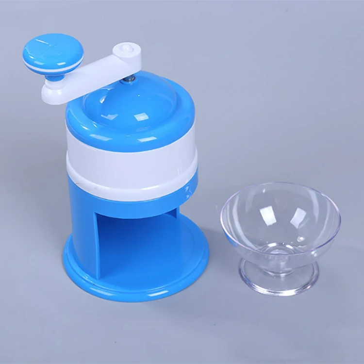Portable Household Ice Shaver Mini Snow Home Hand Ice Crusher Machine Plastic Manual Ice Crusher