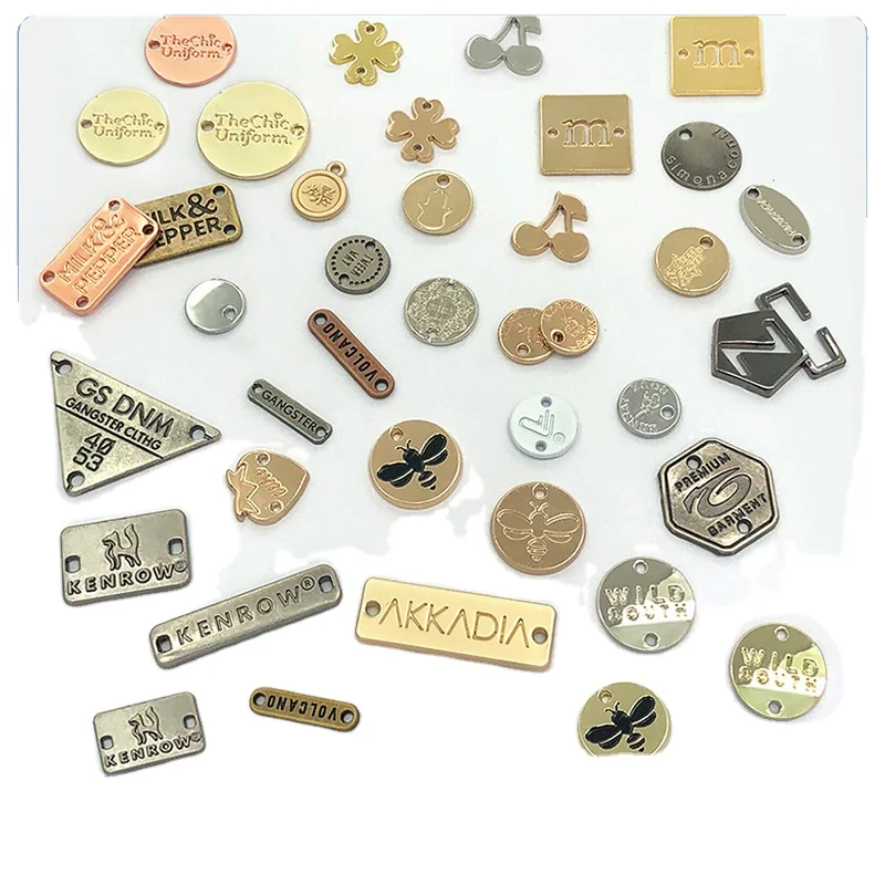 Decorative custom metal plate sticker with nail