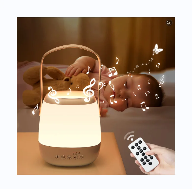 OEM ODM RGB Lighting Baby Kid Adult Sleeping Night Light White Noise Lamp White Noise Sound Machine