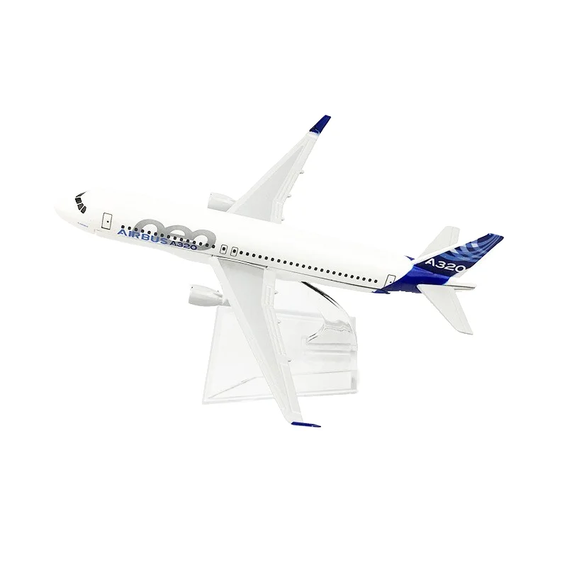 Toys Kids Children Alloy Material Scale 1:400 16cm A320 NEO Airbus Diecast Airplane Model