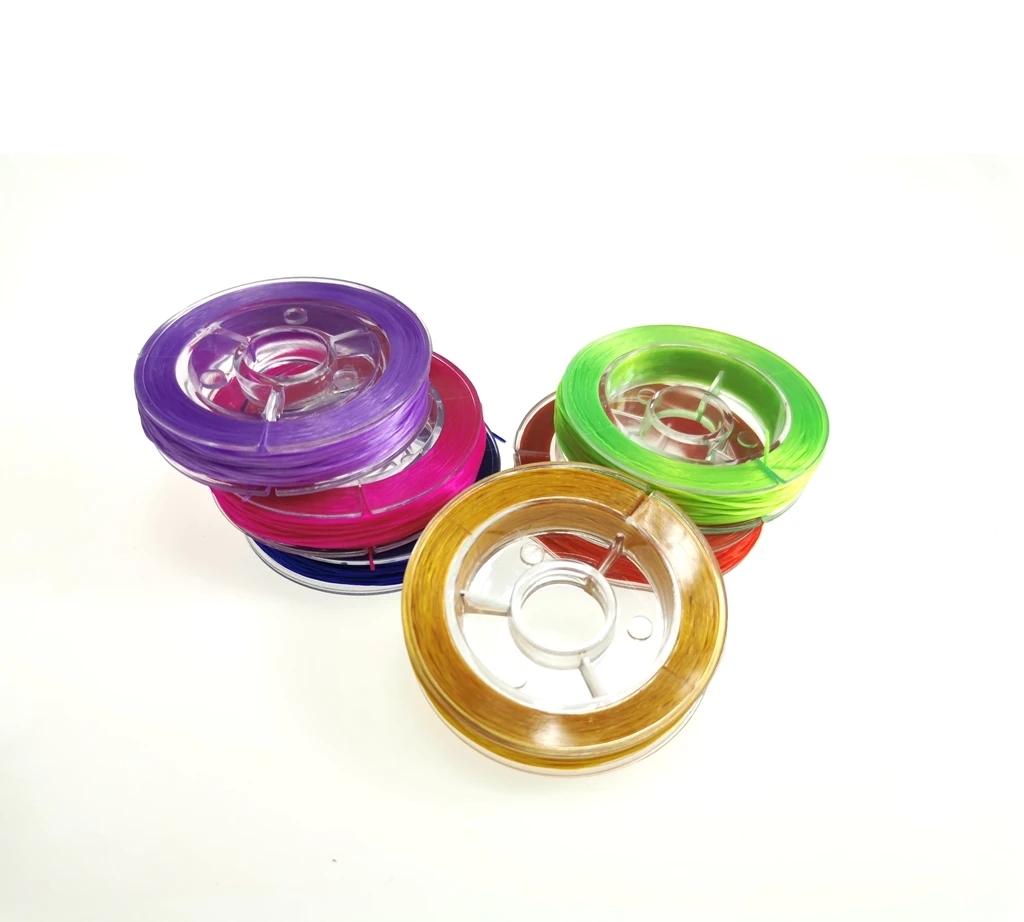 Высококачественная шелковая нить ювелирные изделия из ТПУ плоский шнур эластичная Миюки для бисероплетения